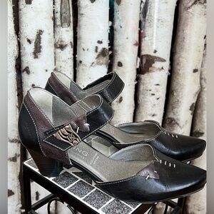 DorKing By Fluchos leather heels made in Spain size 36 size 6 US